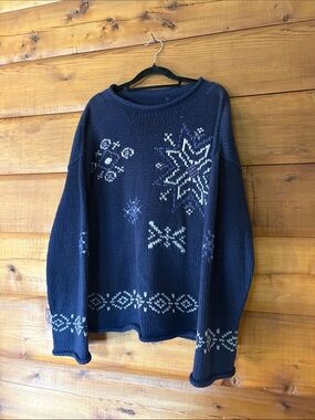 Nordic Snowflake Chunky Knit Sweater